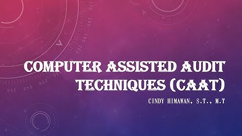 Computer Assisted Audit Techniques (CAAT)
