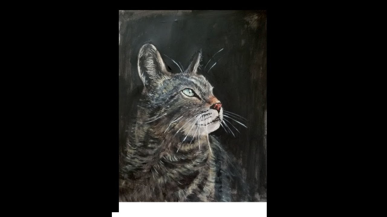 tutorial how to paint a realistic cat acrylic painting tutorial how to paint a realistic cat acrylic painting