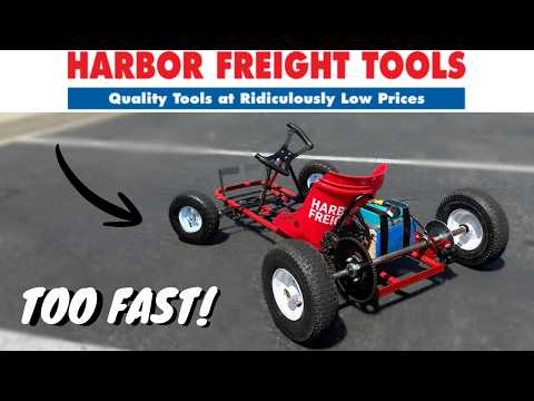 I Built an INSANE budget Go-Kart from Harbor Freight parts!