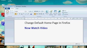 Firefox Change Default Home Page (Simple)