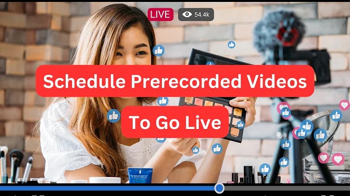 How to schedule prerecorded videos to go live on YouTube
