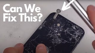 THIS IPHONE 12 WAS ANNIHILATED… Repairable?