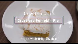 Crustless Pumpkin Pie