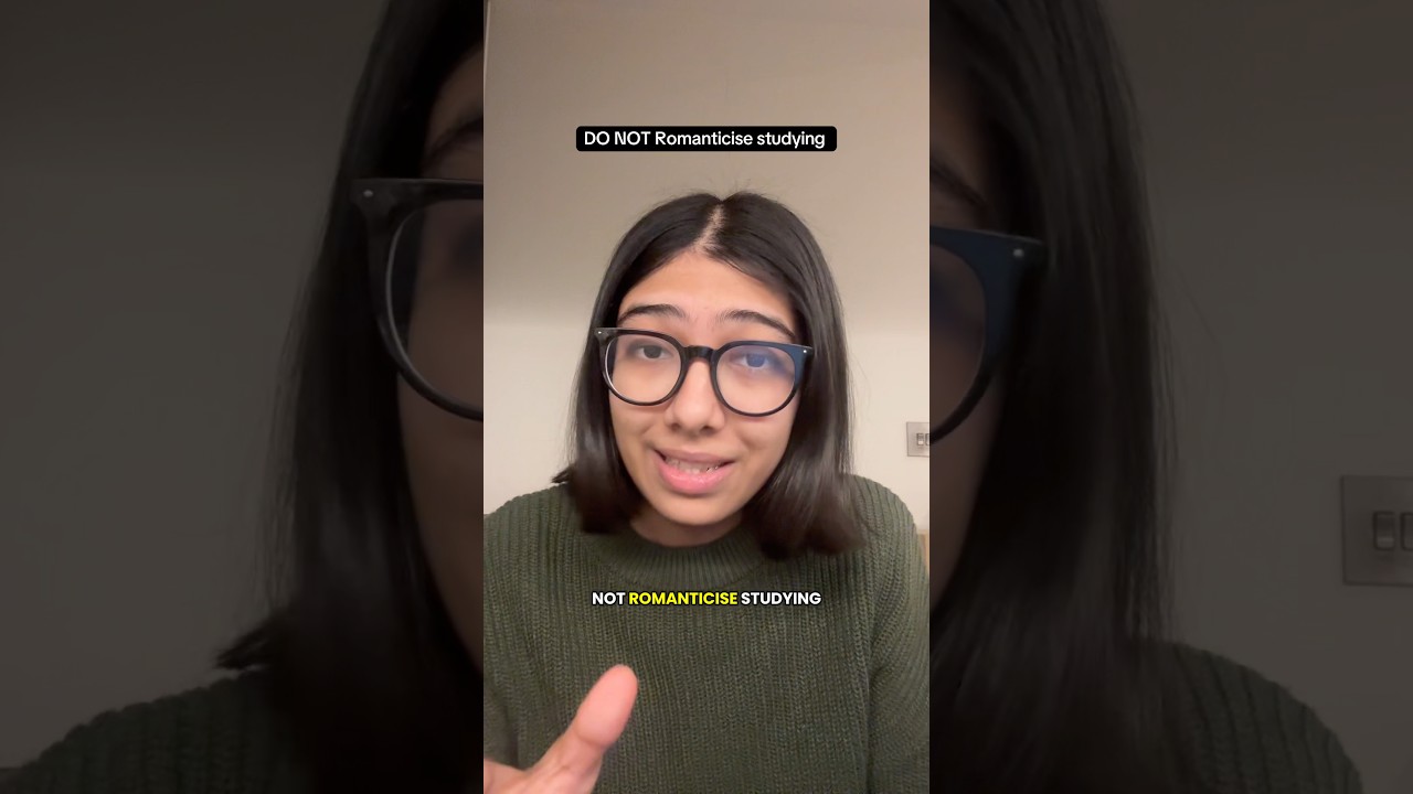 Do not romanticise studying.. toxic study culture #study #education