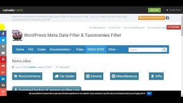 Wordpress Meta Data & Taxonomies Filter