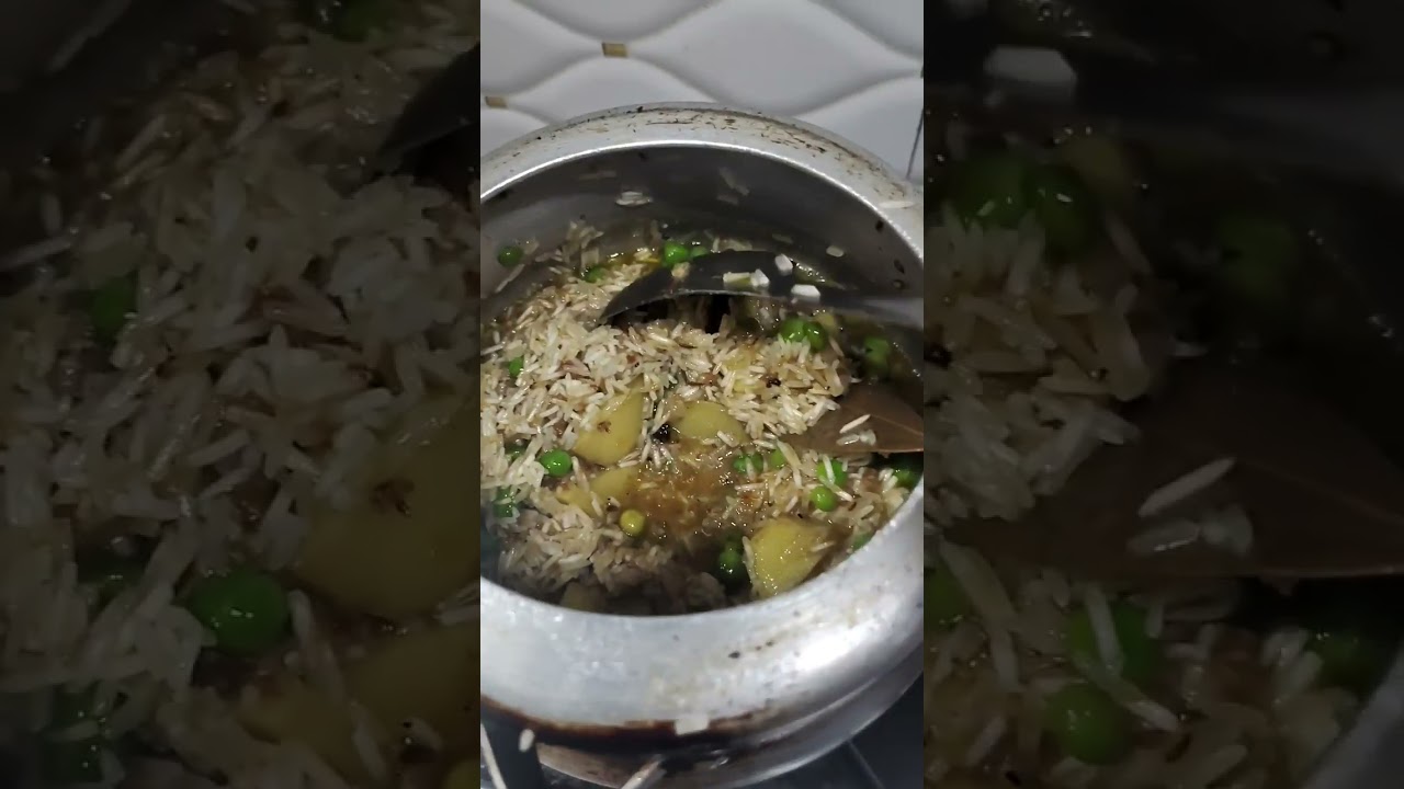  Aaj bnaya Matar rice and dhai ka chatpata raita🥘