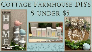 Cottage Farmhouse Spring Decor/ 5 under $5