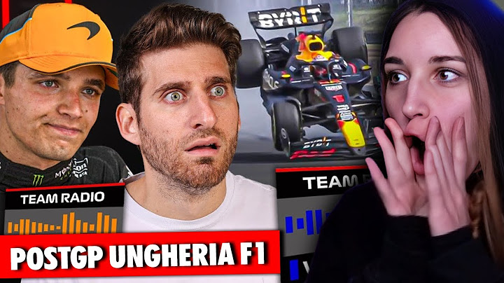 Reaction "NON SO DA DOVE COMINCIARE - POSTGP UNGHERIA"