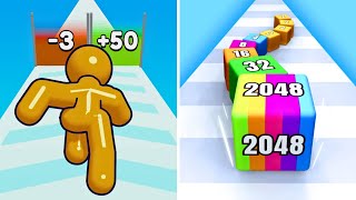 Jelly Tube Run VS Tall Man Run |🧡💛💚| Walkthrough Max Gameplay BW8393 screenshot 2