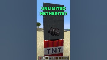 Minecraft Netherite Block TNT🤯 #minecraft #shorts