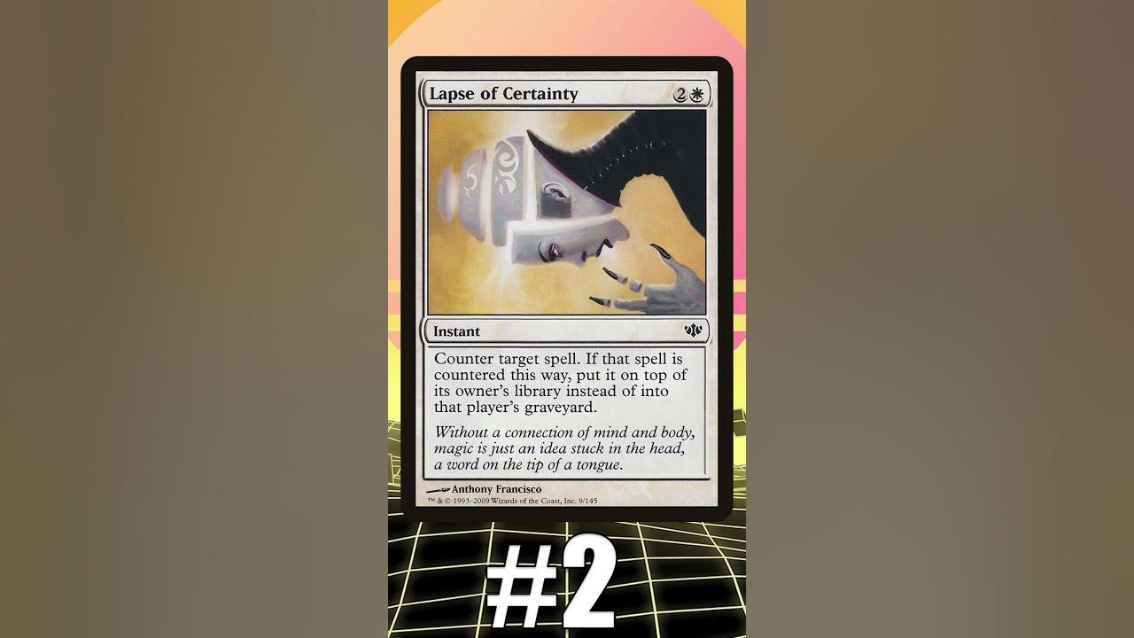 Top 5 MonoWhite Counterspells MTG shorts YouTube