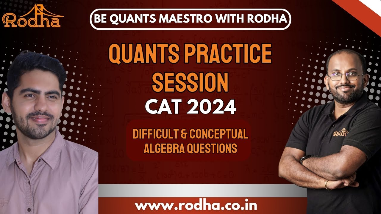 Quants Practice Session I CAT PREPARATION 2024 I QUANTITATIVE APTITUDE ...