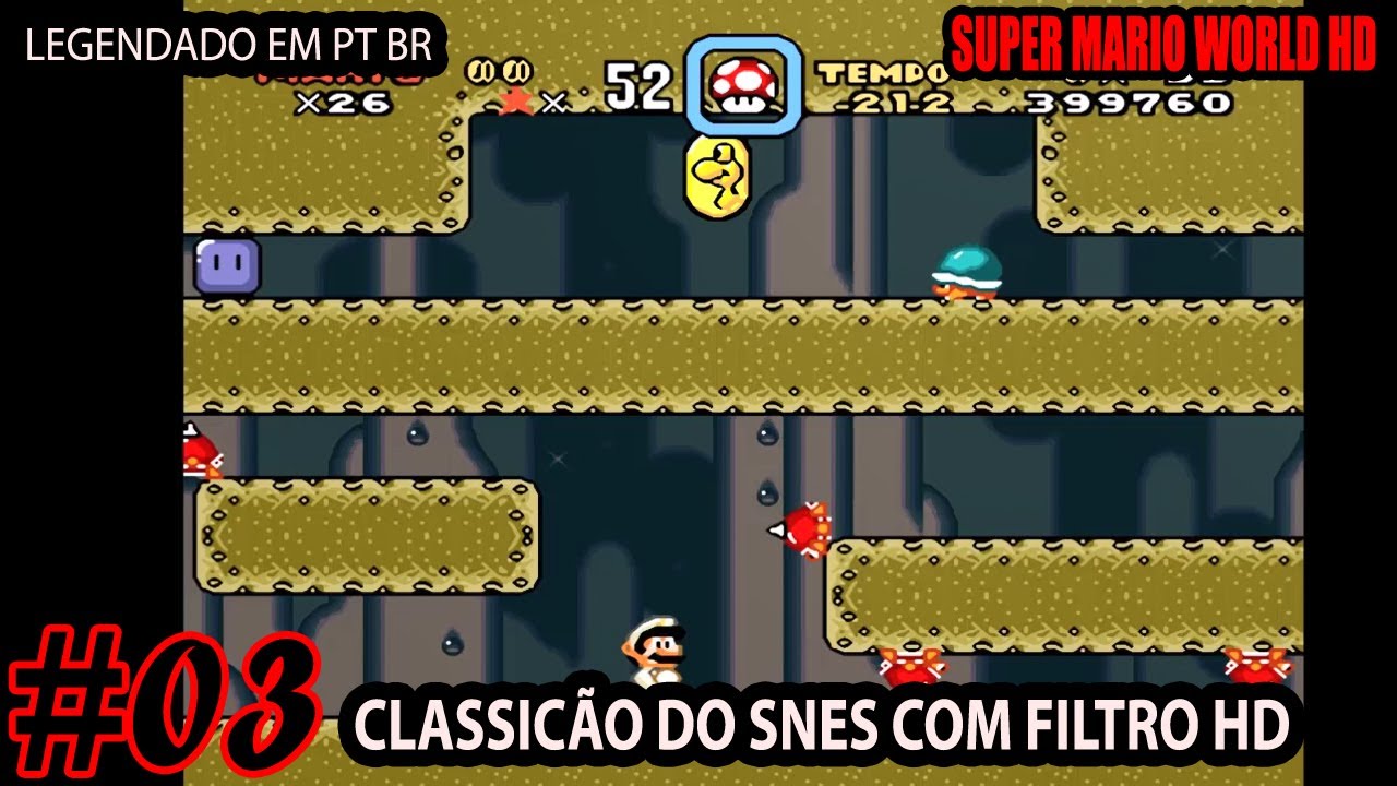 Super Mario World #03 PT BR em HD 