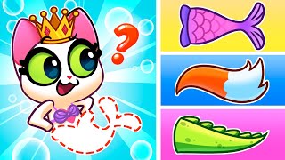 Magic Mermaid Girl Song 🧜‍♀️😻 Where is My Tail? 🙀🌊 || Purrfect Kids Songs & Nursery Rhymes 🎶 by Purrfect Songs and Nursery Rhymes 36,263 views 1 month ago 48 minutes