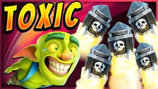 BEWARE: NEW ROCKET CYCLE DECK is BEYOND TOXIC ⚠️ - Clash Royale