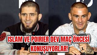 (TÜRKÇE) ISLAM MAKHACHEV VE DUSTIN POIRIER DEV MAÇ ÖNCESİ BİRBİRLERİ HAKKINDA KONUŞUYORLAR! UFC 302