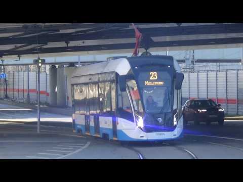 Трамвай 71-911ЕМ Львёнок-Москва №23 Метро Сокол - Михалково