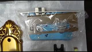 European Style Antique Door Lock Set Gold Door Lock Door Handle Lock Set Door Lock Aluminum Pemegang