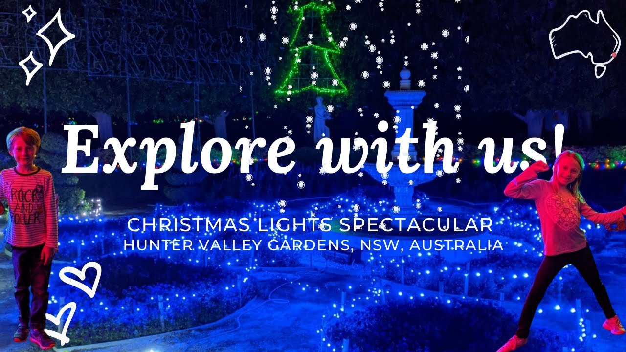 Christmas Lights Spectacular with Kids in the Hunter Valley, NSW, Australia