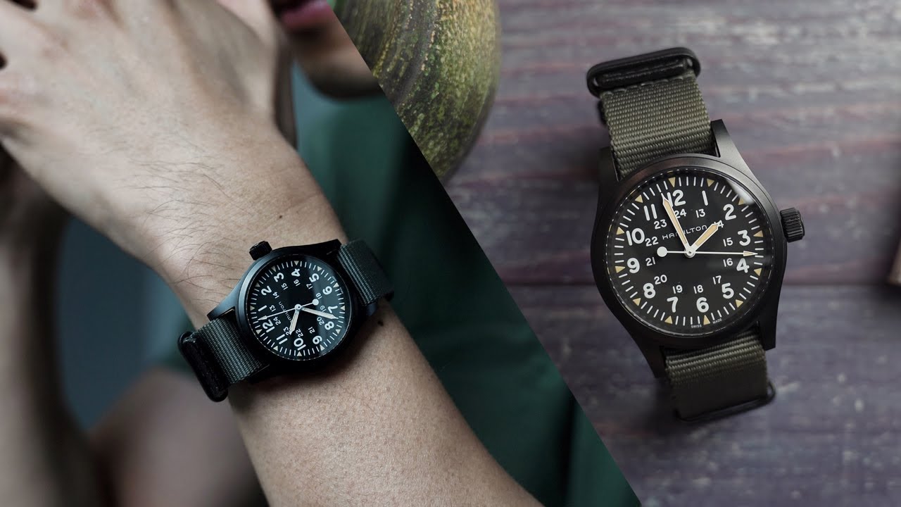 【専用】hamilton  kahki H64 451 823 HAMILTON Khaki Field Mechanical 38mm Watch PVD Coated Review - YouTube