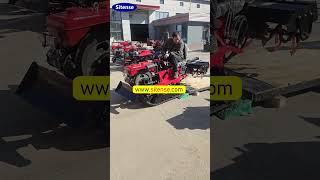 Greenhouse &amp; Garden Solutions - Mini Track Tractor Tiller with 360° Steering #tractor #cultivator