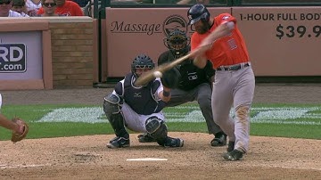 HOU@DET: Gattis rips his third hit of the game