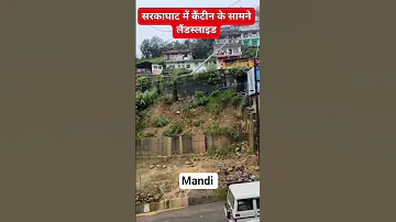 Heavy Landslide In Mandi H P Pray For Himachal Youtube Monsoon 2025 Rain Shorts Viral 
