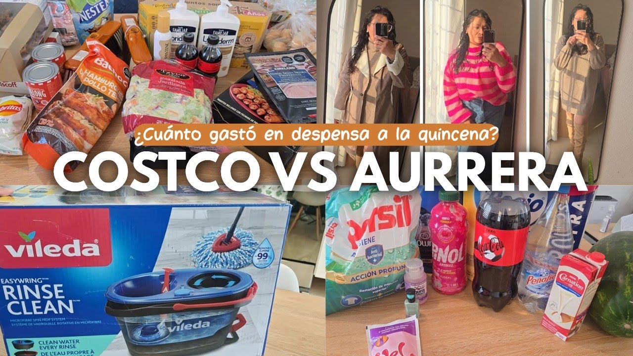 COMPRA DE DESPENSA | Costco vs Aurrera 🛒 | Vileda RinseClean | ROPA DE SHEIN 💕✨