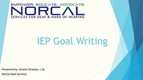 IEP Goal Writing