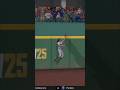 Leaping catch at the wall