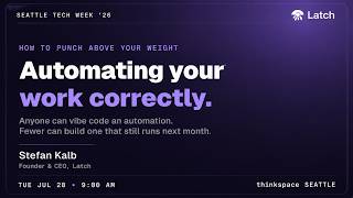 Automating Your Workflow Correctly with Stefan Kalb at Thinkspace