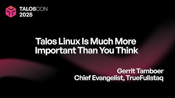 Talos Linux is much more important than you think