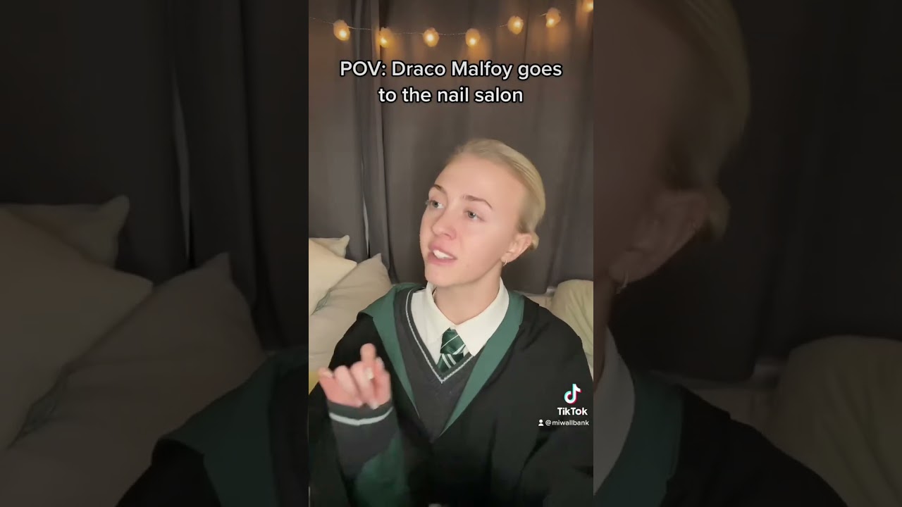 draco finally got his nails did nails #salon #dracomalfoy #harrypotter #parody #sketch #pov