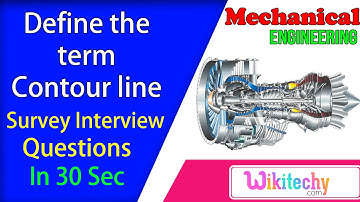 Define the term Contour line | Survey Interview Questions | Civil engineering Interview Questions
