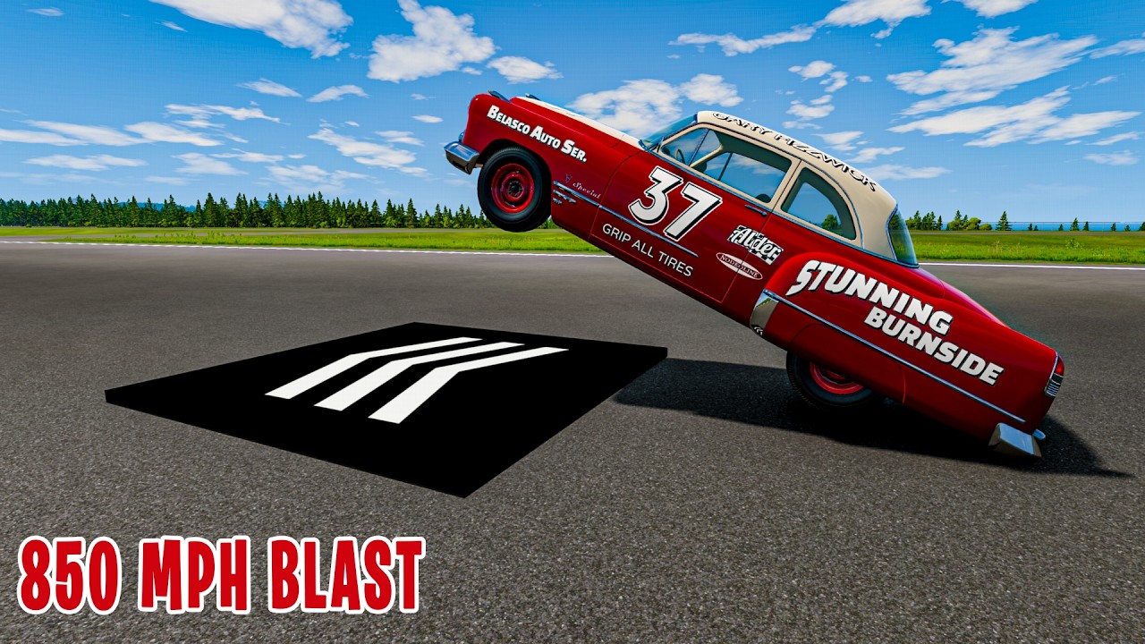 Instant 850 MPH Blast: Which BeamNG Car Survives the Farthest?! #4