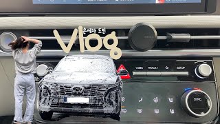 [일상 Vlog] 반차쓰고 세차하는 나 어떤뎅?😆 | 찾았다! 투싼NX4에 찰떡인 차량용 방향제🤤 | 차꾸도 재밌잖아?!