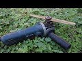 Awesome grass cutter from an angle grinder.How to make