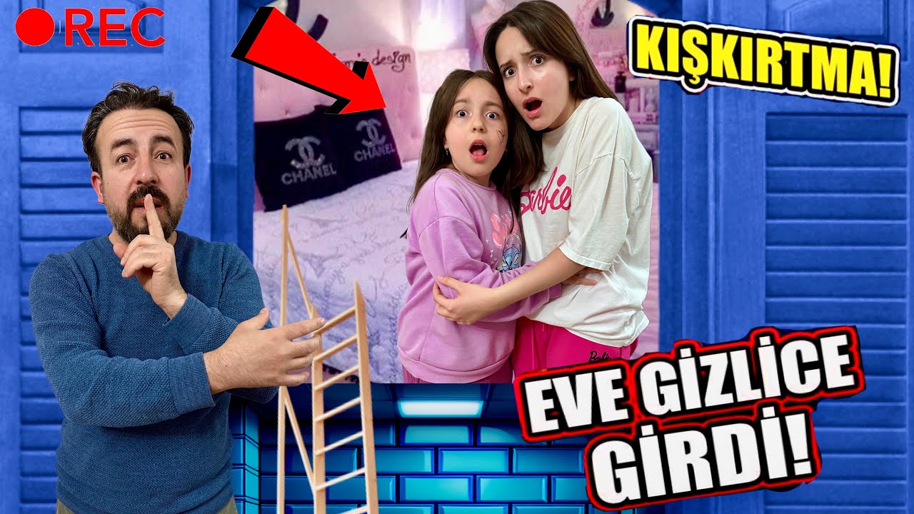 ZEYNEP VE HİRANUR ‘A KIŞKIRTMA !! BABAM VE ANNEM EVE GİZLİ GİRDİ KORKUTTU !!