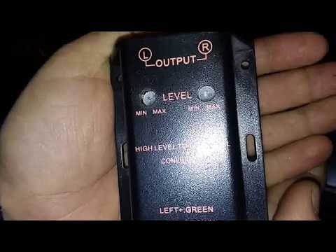 CD player instalare modulator high-low pt subwoofer - YouTube