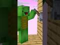 Don't pull the lever, Mikey! - MAIZEN Minecraft Animation #shorts #JJ
