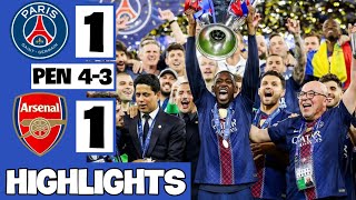 🔵PSG vs Arsenal 1-1 (PEN 4-3) Extended HIGHLIGHTS | UEFA Champions League Final