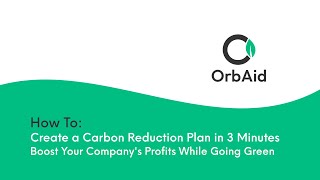 How To Video - Create A Carbon Reduction Plan