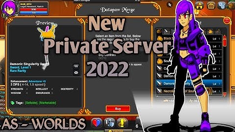 Aqw New Private Server "AS - WORLDS" (New Events + Newbie Guide) 2022