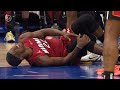 Jimmy butler in serious pain after knee injury in playin game vs 76ers 