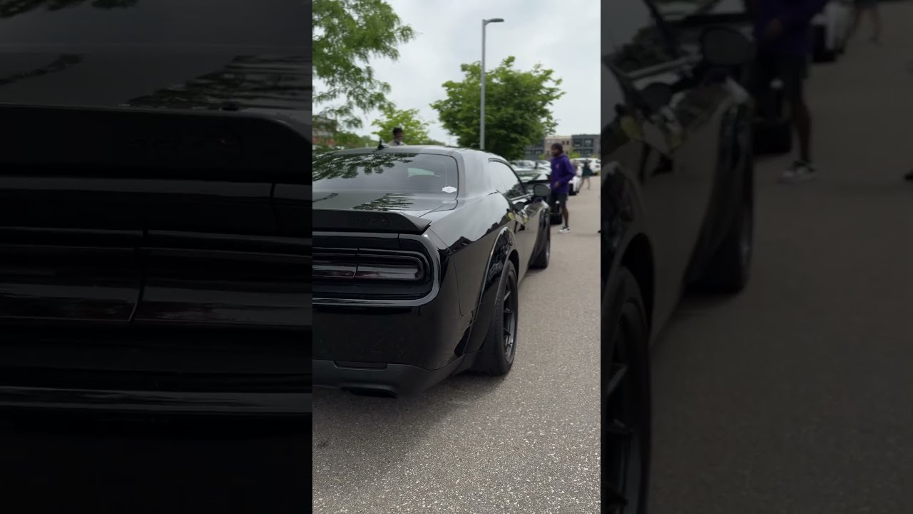 Widebody HellCat Redeye This Thing Looks Mean In All Black Youtubeshorts Dodgedemon