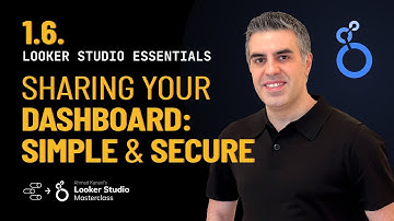1.6. Options for sharing your dashboard with others (Looker Studio Masterclass)