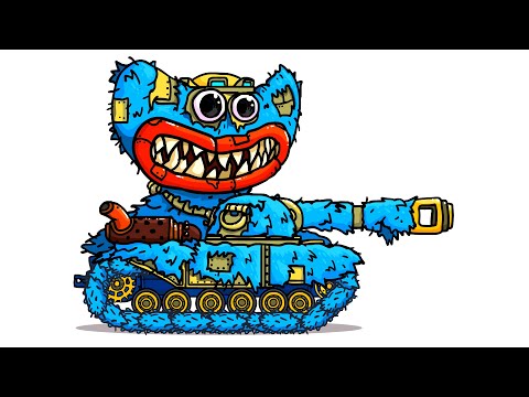 Видео: ХАГГИ ВАГГИ ТАНК и другие страшные танки - Танковая Дичь (анимация)