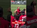 49ers fans lost their minds when george kittle came out to sign autographs