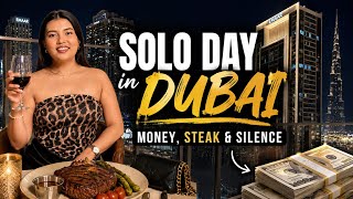Solo in Dubai🇦🇪: Steak, Money & Silence | do I pay taxes for my income? 🤔 | Manuila Ellee