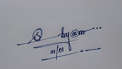 How to signature your name | Autograph | Billinioare signature | Signature tips/tricks | Calligraphy